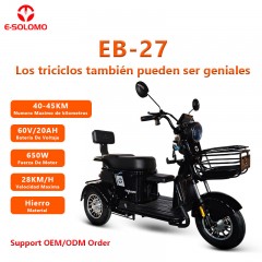 E-solomo EB27 Triciclo eléctrico para personas mayores y discapacitadas